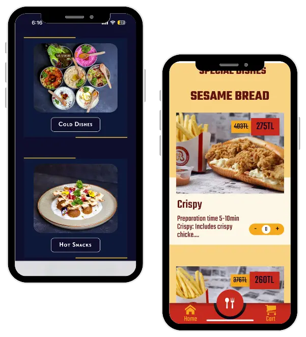 Menu system product